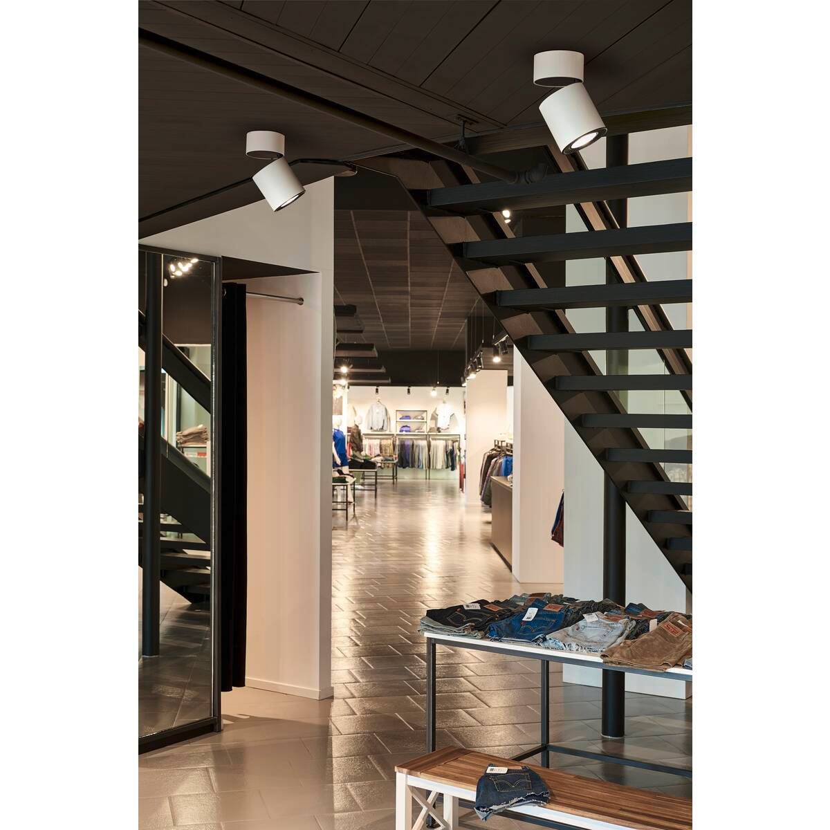 SUPROS CL, Indoor LED Deckenaufbauleuchte, rund, weiß, 3000K, 60° Reflektor, CRI90, 3380lm 3