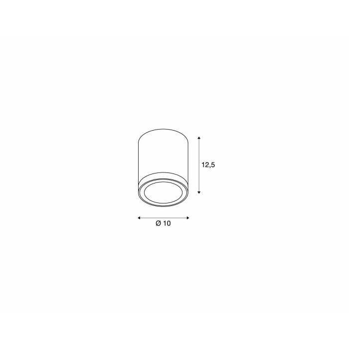 ENOLA ROUND M,  LED Deckenaufbauleuchte anthrazit 4