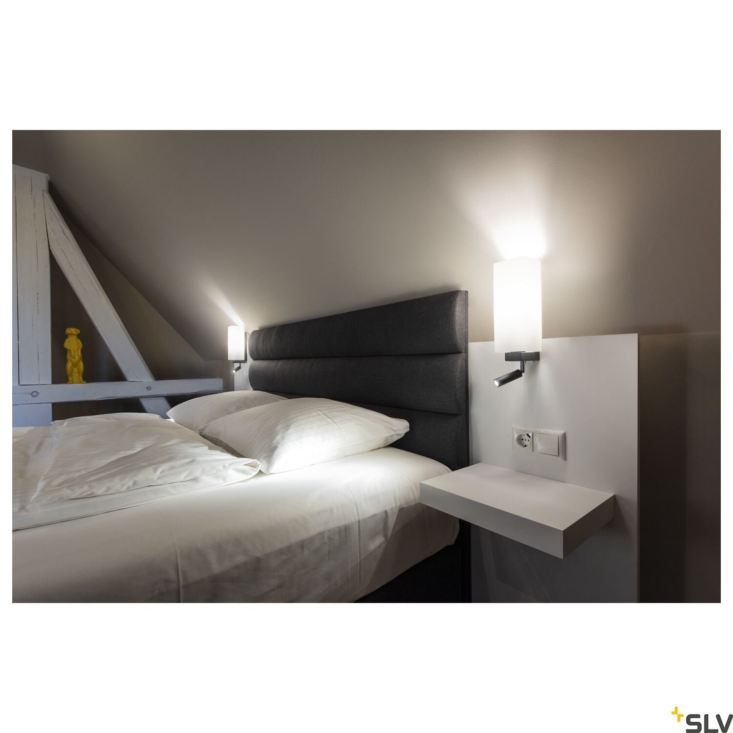 QUADRASS SPOT,  Wandaufbauleuchte mit LED Spot und E27 Fassung, schwarz 4