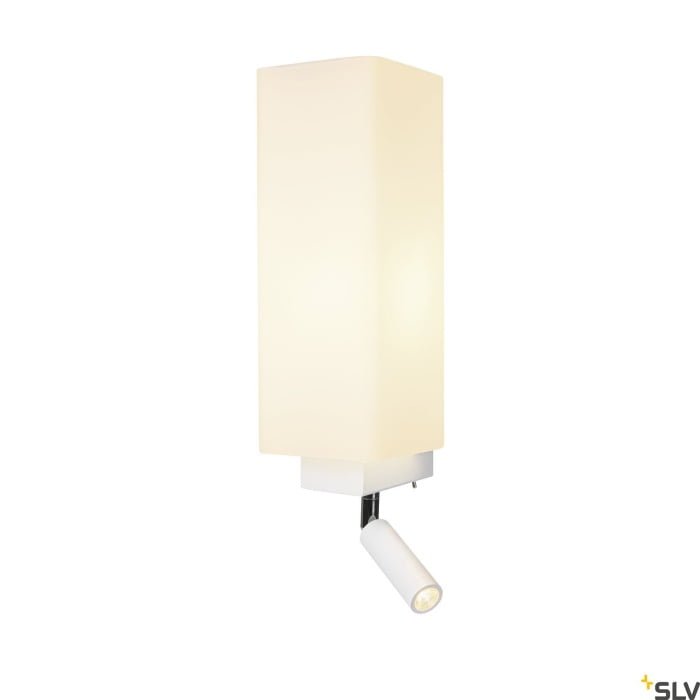 QUADRASS SPOT,  Wandaufbauleuchte mit LED Spot und E27 Fassung, weiß 2