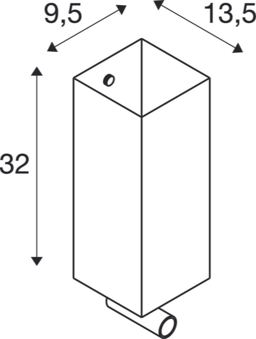 QUADRASS SPOT,  Wandaufbauleuchte mit LED Spot und E27 Fassung, weiß 6