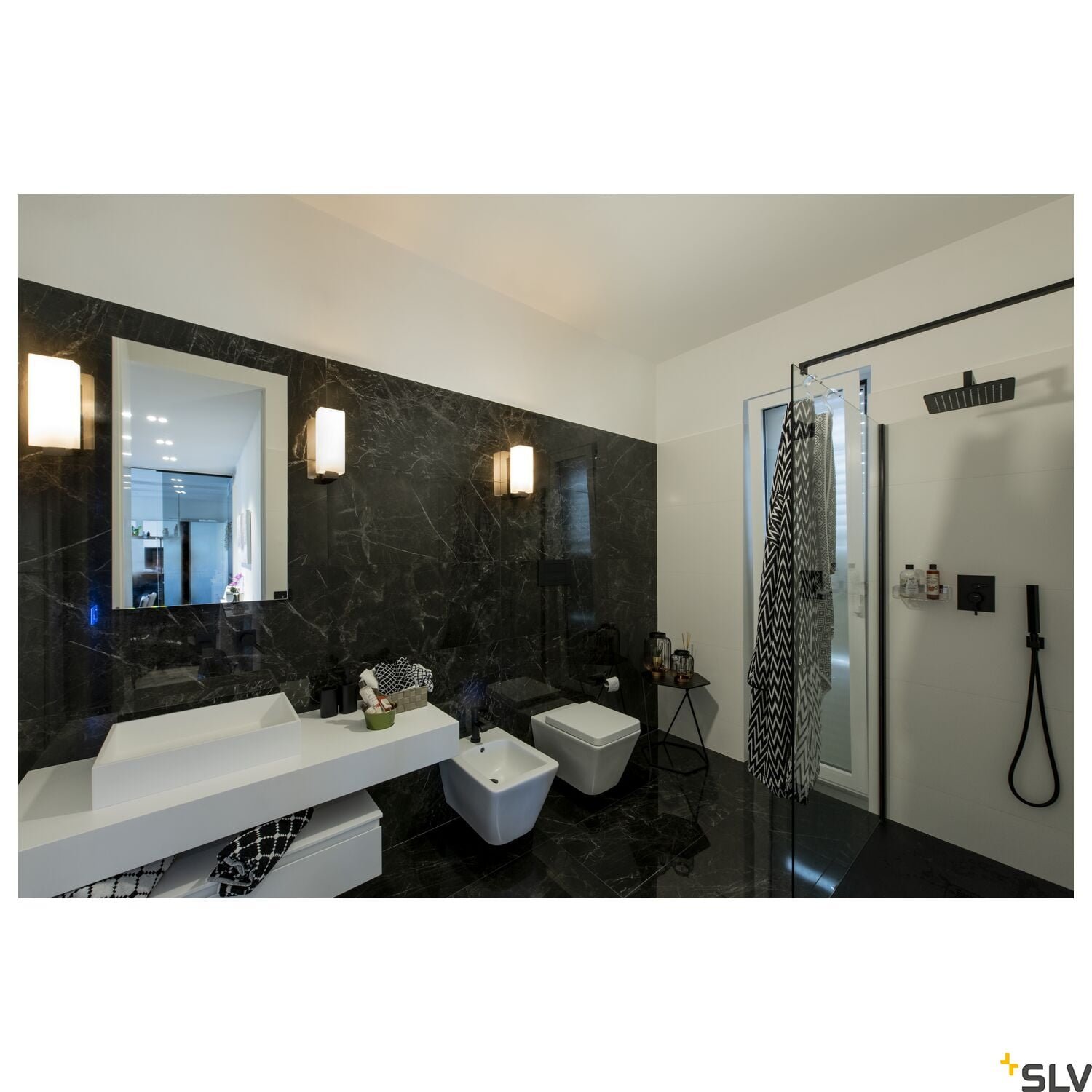 QUADRASS,  Wandaufbauleuchte, E27, schwarz 6