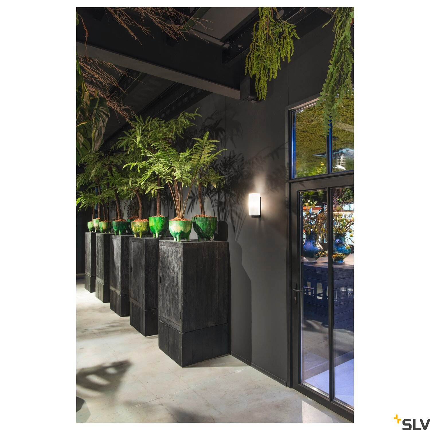 QUADRASS,  Wandaufbauleuchte, E27, schwarz 5