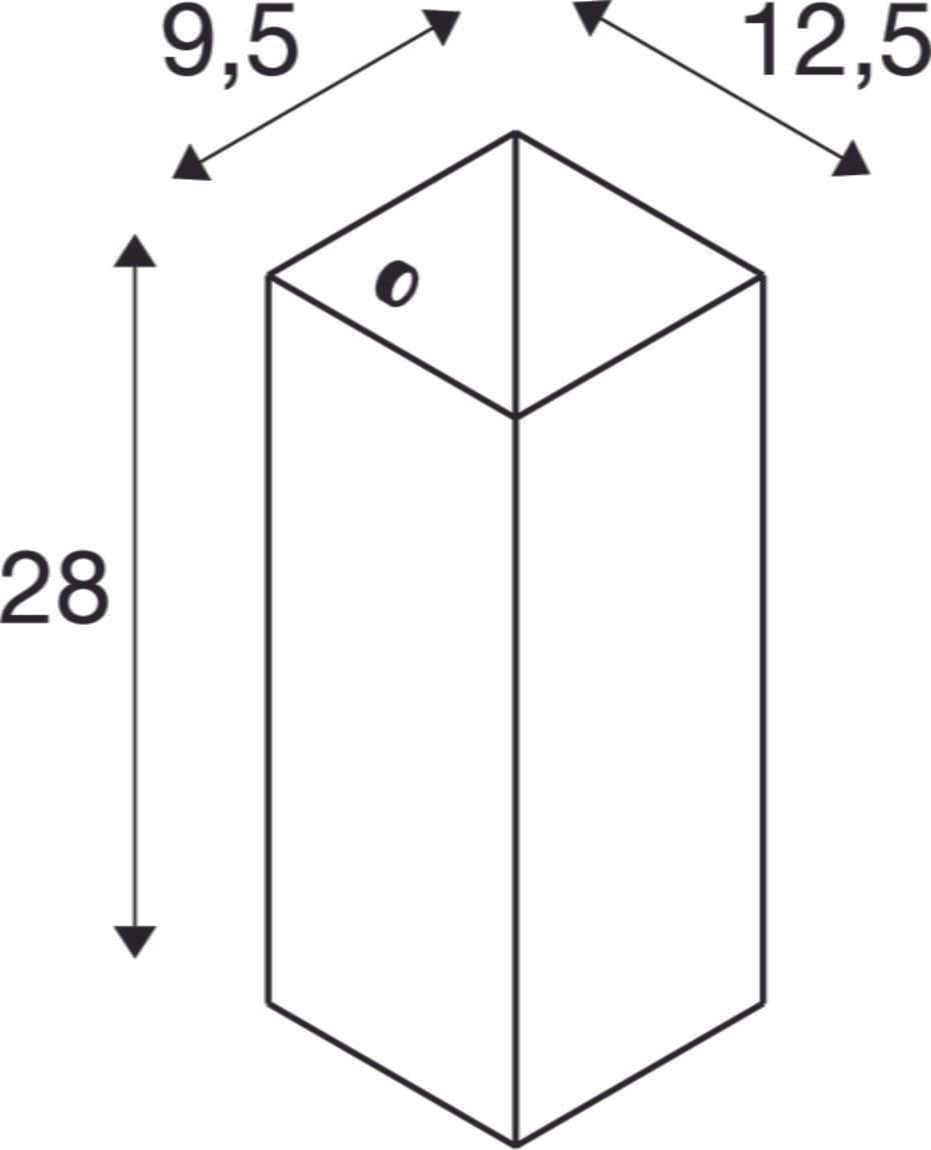 QUADRASS,  Wandaufbauleuchte, E27, schwarz 7