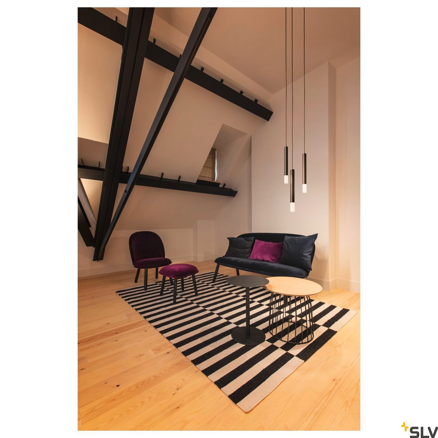 HELIA AMBIENT 35,  LED Pendelleuchte TRIAC schwarz mit Rosette 3