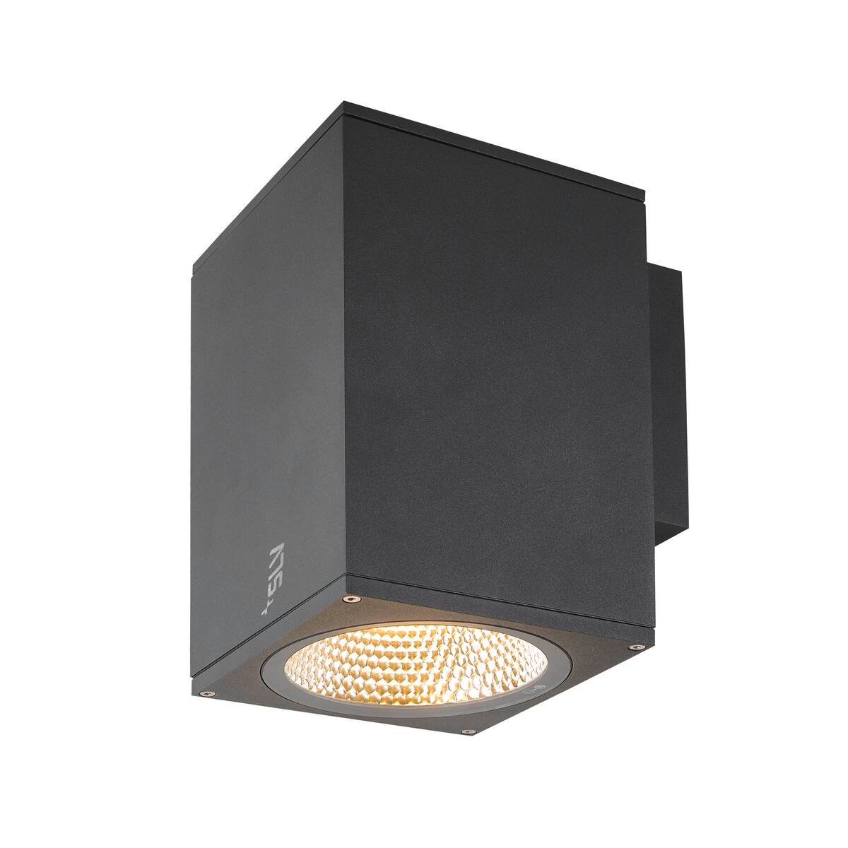 ENOLA SQUARE L, single  LED Wandaufbauleuchte anthrazit CCT 3000/4000K 2