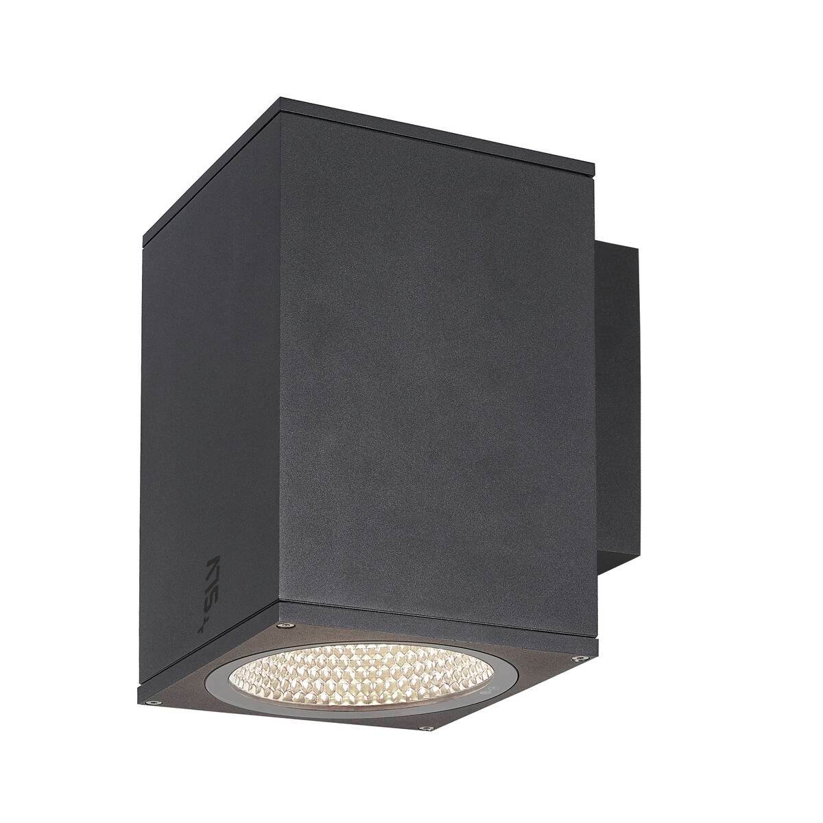 ENOLA SQUARE L, single  LED Wandaufbauleuchte anthrazit CCT 3000/4000K 3