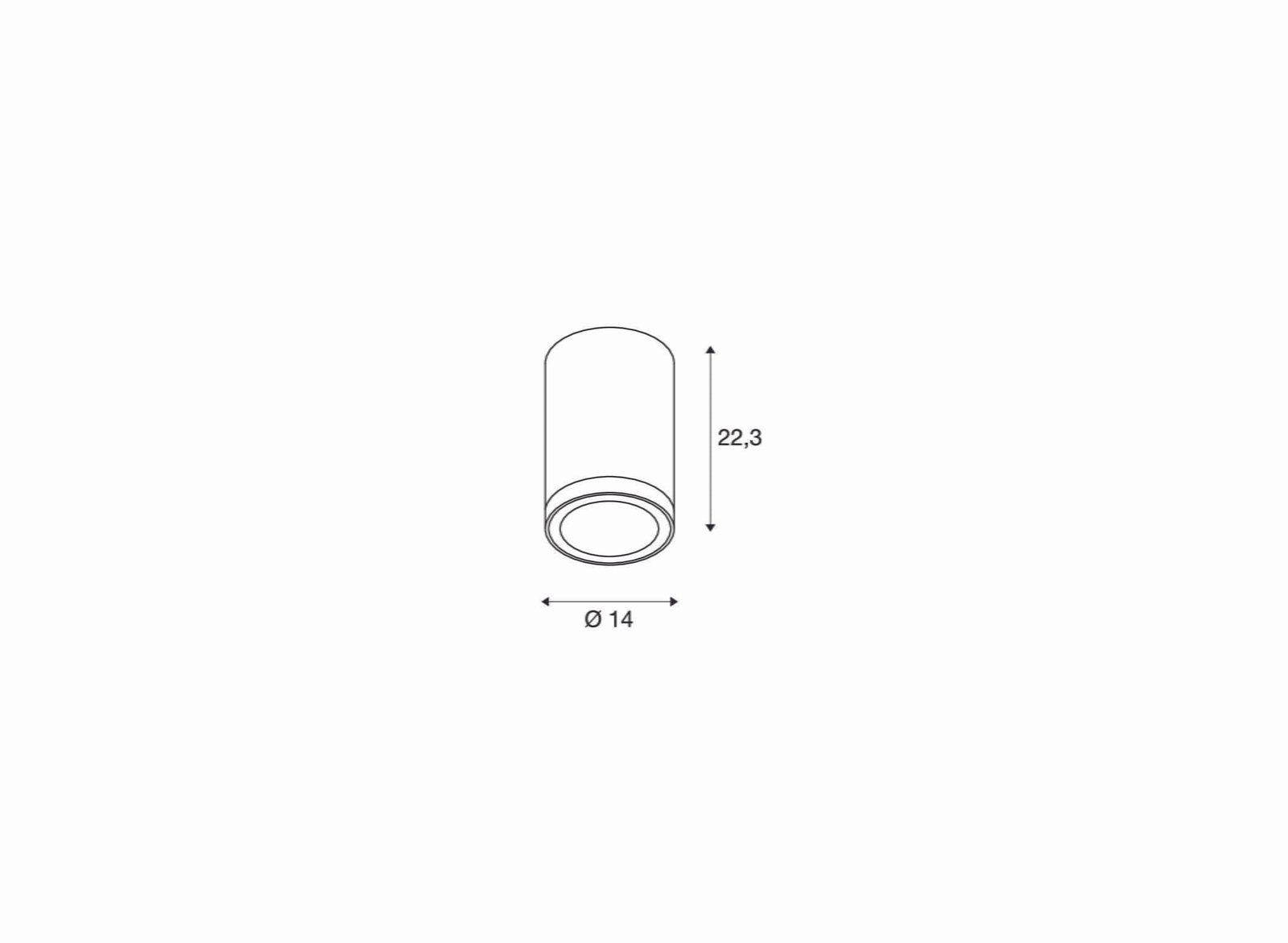 ENOLA ROUND L  LED Deckenaufbauleuchte anthrazit CCT 3000/4000K 4