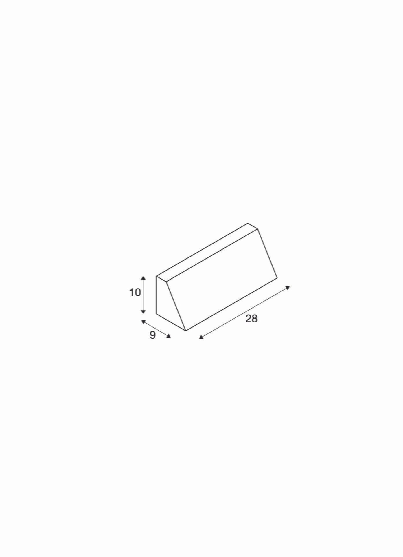 PEMA® WL,  LED Wandaufbauleuchte schwarz CCT switch 3000/4000K 3
