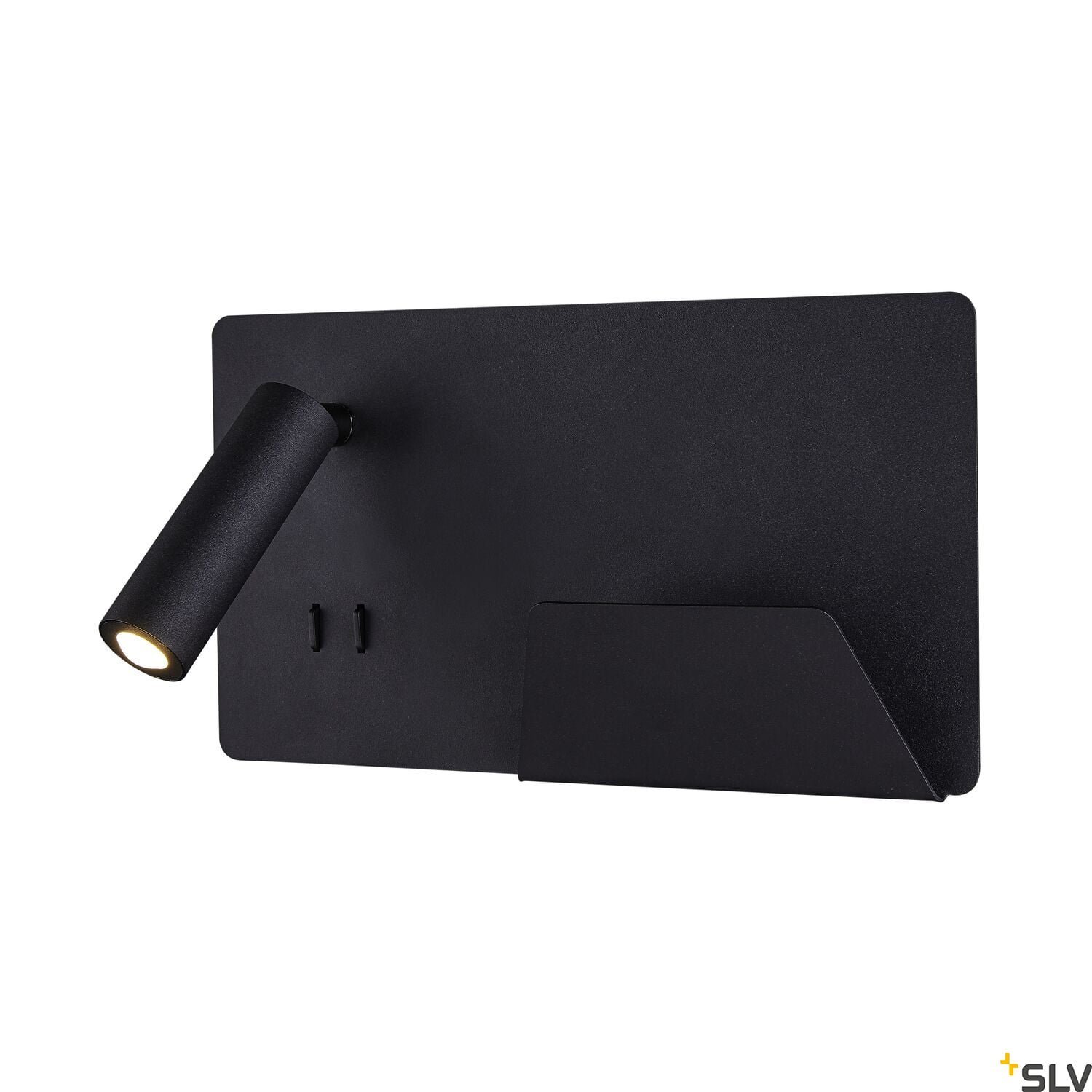 SOMNILA SPOT,  LED Wandaufbauleuchte 3000K schwarz Version rechts inkl. USB Anschluss