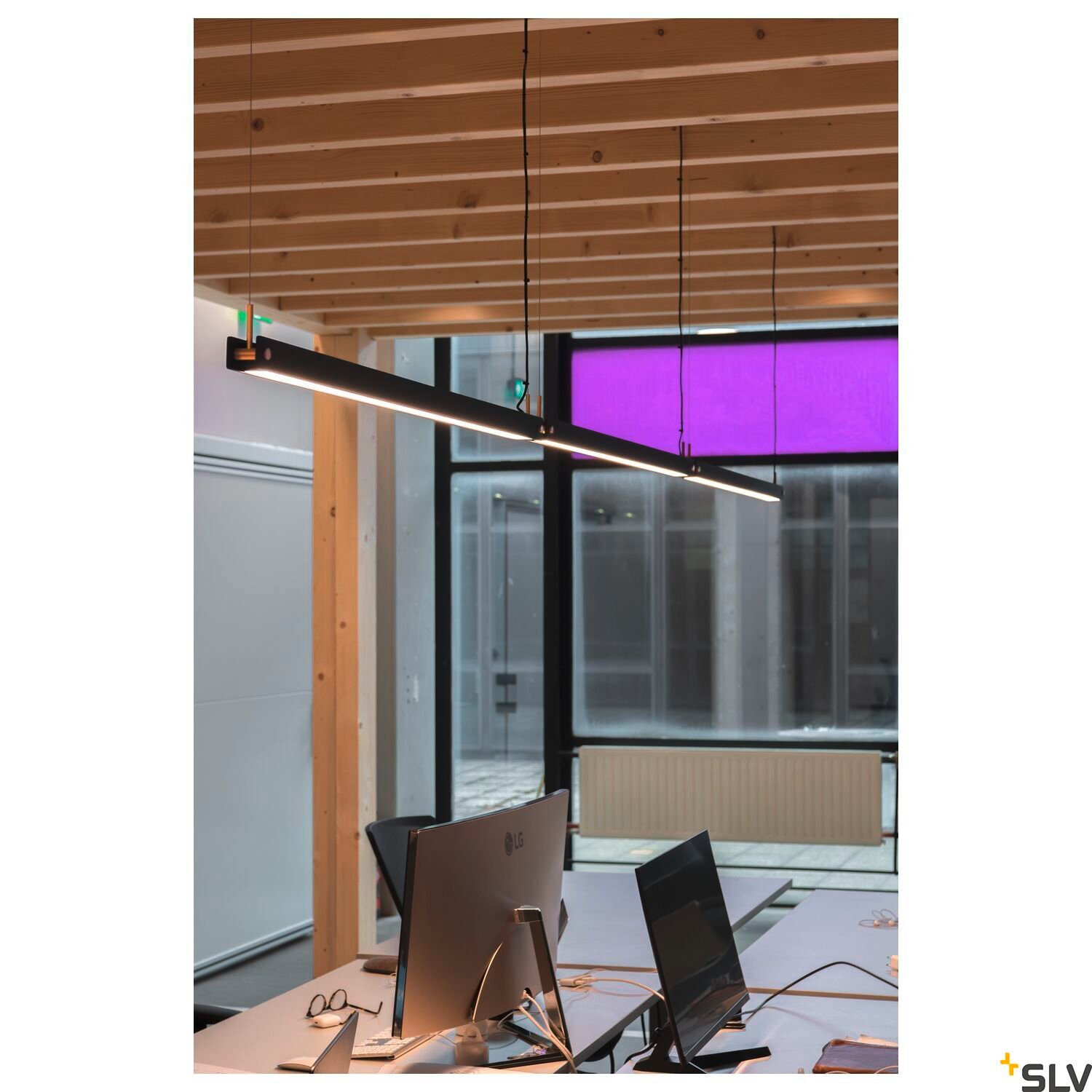 NOYA,  LED Pendelleuchte schwarz CCT switch 2700/3000K 6