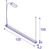 NOYA,  LED Pendelleuchte weiß CCT switch 2700/3000K 14