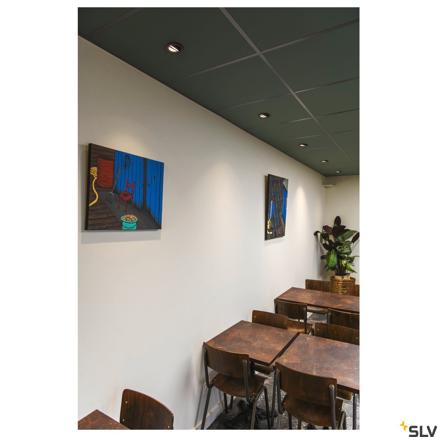 NUMINOS® MOVE DL M,  LED Deckeneinbauleuchte schwarz/chrom 2700K 40° dreh- und schwenkbar 3