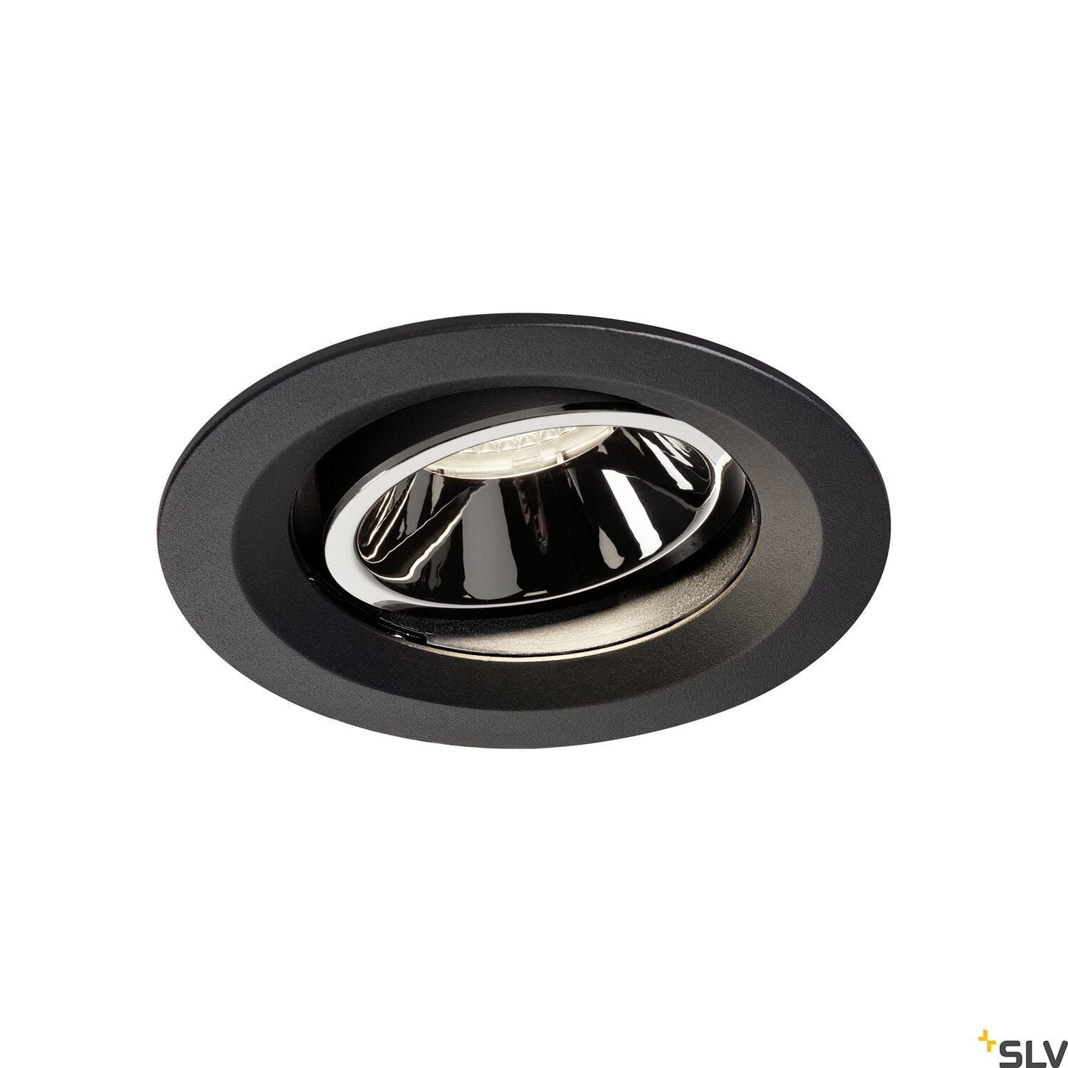 NUMINOS® MOVE DL M,  LED Deckeneinbauleuchte schwarz/chrom 4000K 40° dreh- und schwenkbar