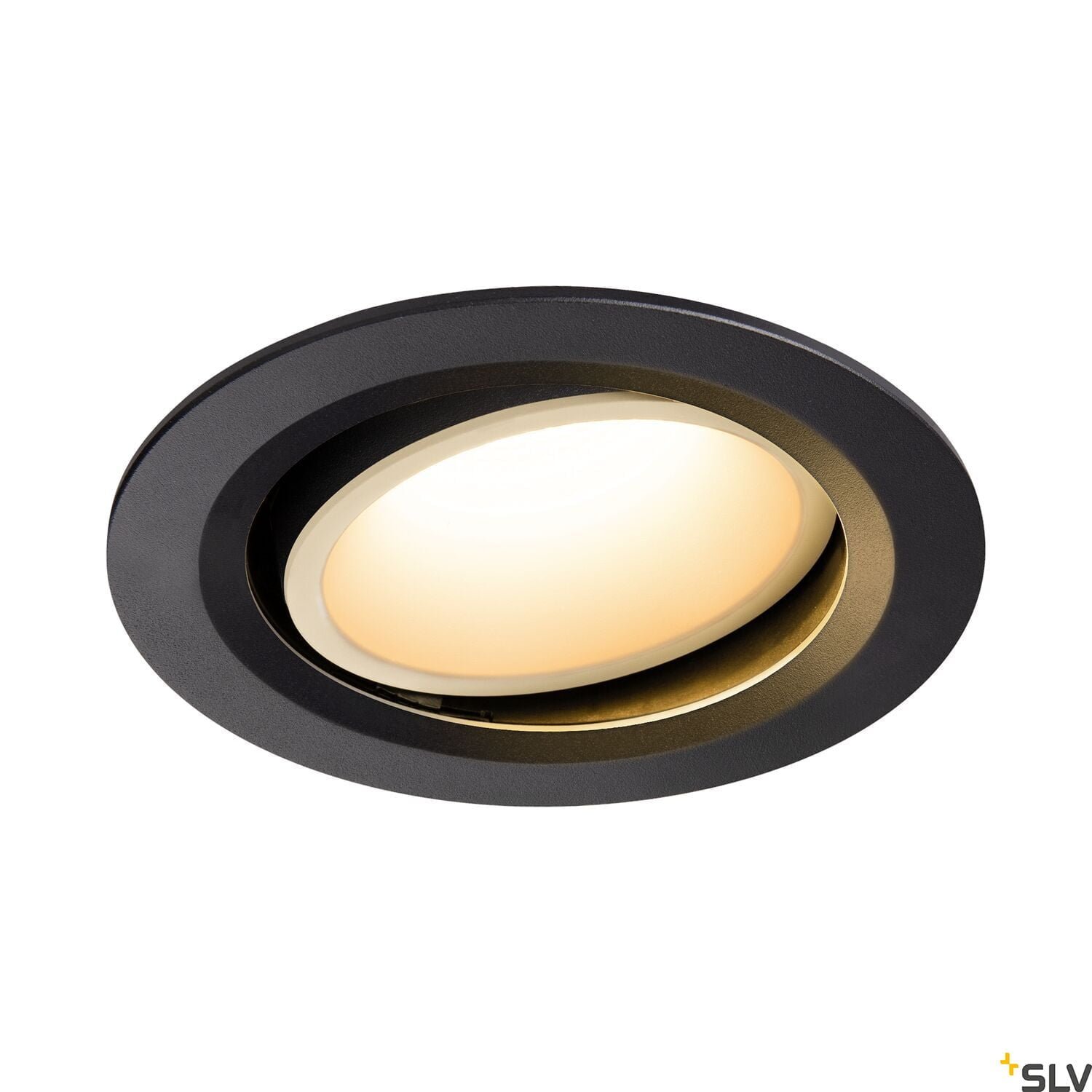 NUMINOS® MOVE DL L,  LED Deckeneinbauleuchte schwarz/weiß 2700K 40° dreh- und schwenkbar