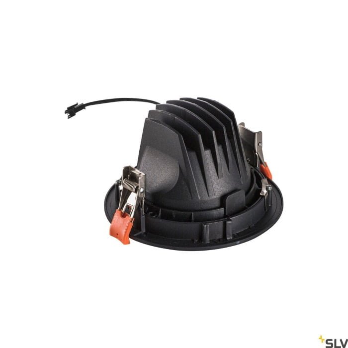 NUMINOS® MOVE DL L,  LED Deckeneinbauleuchte schwarz/chrom 2700K 40° dreh- und schwenkbar 2
