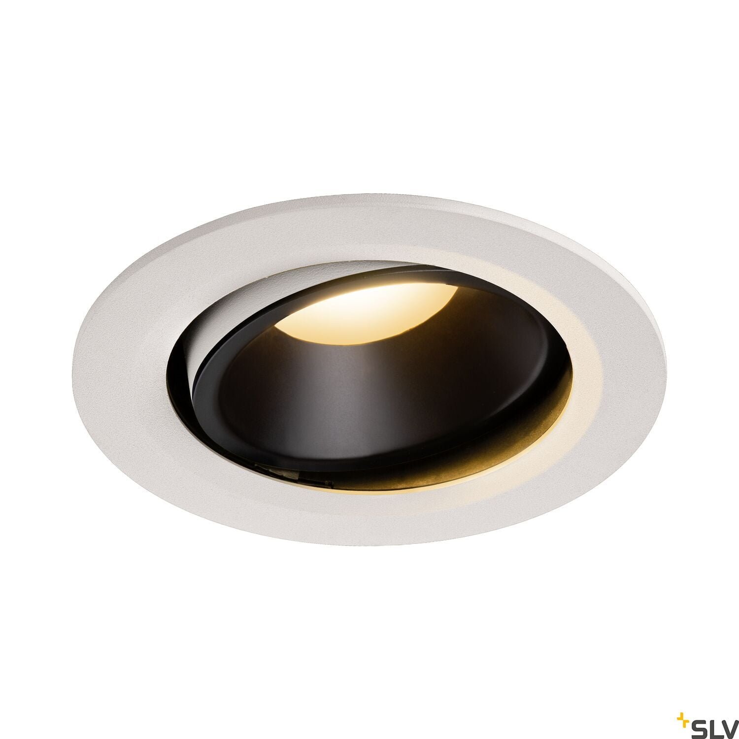 NUMINOS® MOVE DL L,  LED Deckeneinbauleuchte weiß/schwarz 2700K 40° dreh- und schwenkbar