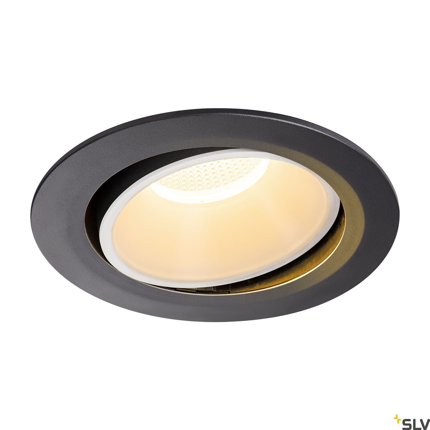 NUMINOS® MOVE DL XL,  LED Deckeneinbauleuchte schwarz/weiß 2700K 40° dreh- und schwenkbar