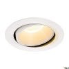 NUMINOS® MOVE DL XL,  LED Deckeneinbauleuchte weiß/weiß 2700K 40° dreh- und schwenkbar 4