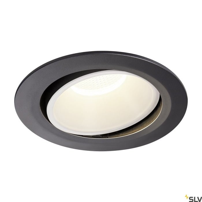 NUMINOS® MOVE DL XL,  LED Deckeneinbauleuchte schwarz/weiß 4000K 40° dreh- und schwenkbar
