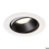NUMINOS® MOVE DL XL,  LED Deckeneinbauleuchte weiß/schwarz 4000K 40° dreh- und schwenkbar 4