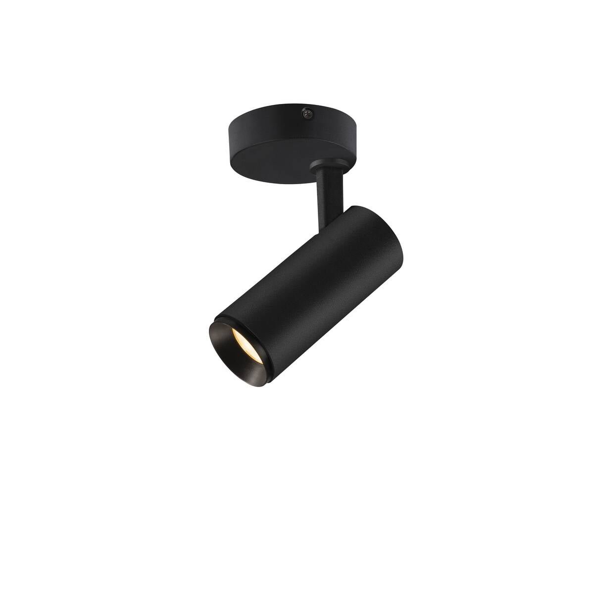 NUMINOS® SPOT PHASE S, Indoor LED Deckenaufbauleuchte schwarz/schwarz 2700K 36°