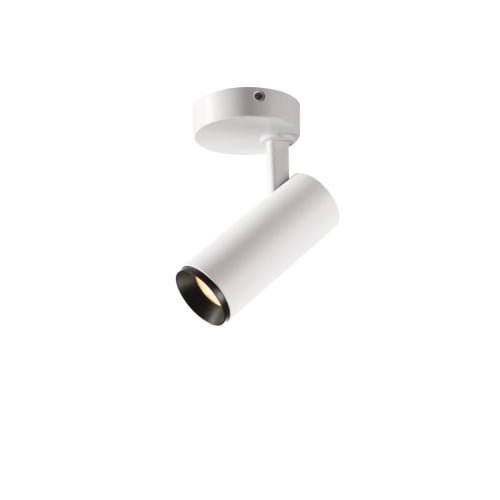 NUMINOS® SPOT PHASE S, Indoor LED Deckenaufbauleuchte weiß/schwarz 2700K 36° 2
