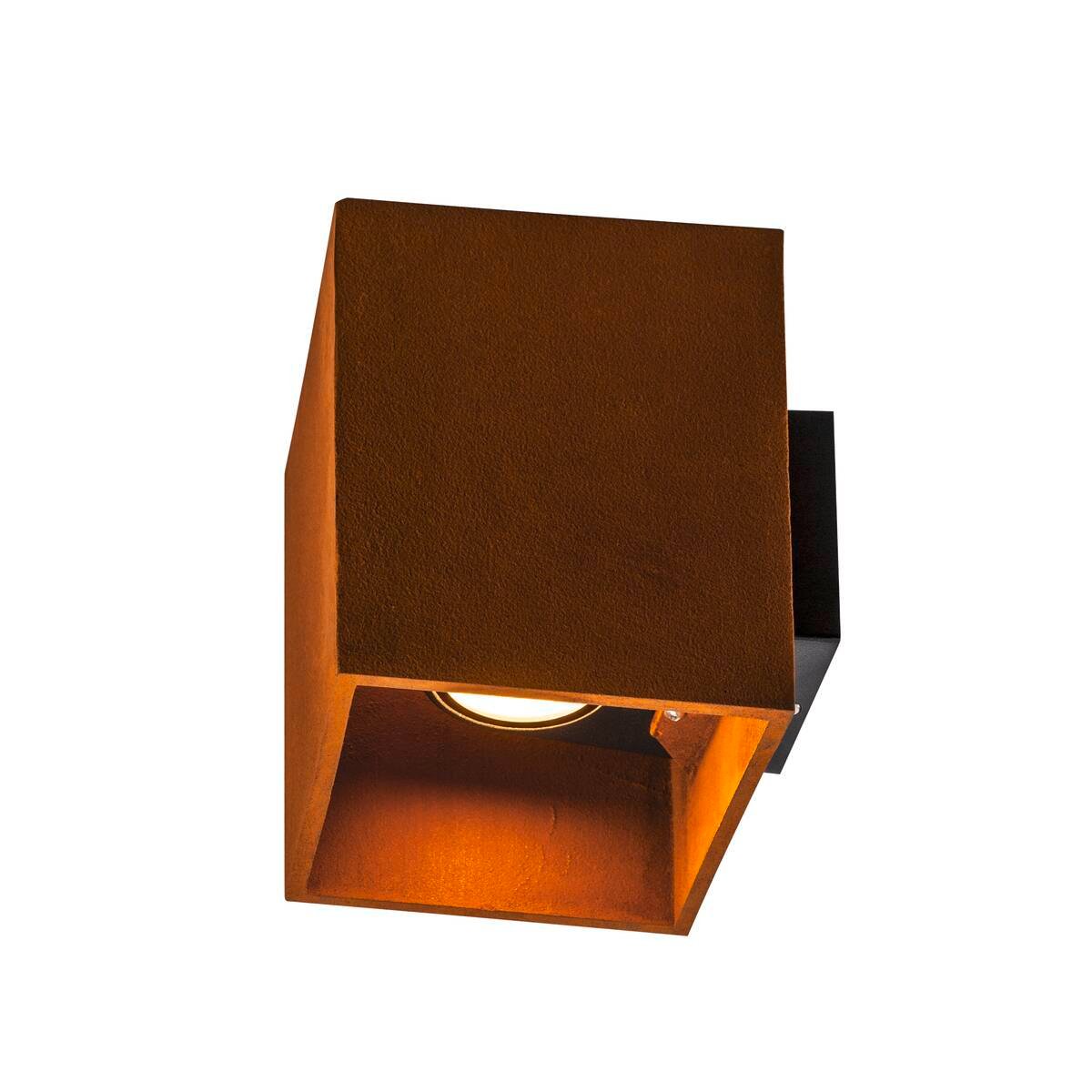 RUSTY® UP/DOWN WL,  LED Wandaufbauleuchte eckig rost CCT switch 3000/4000K 2