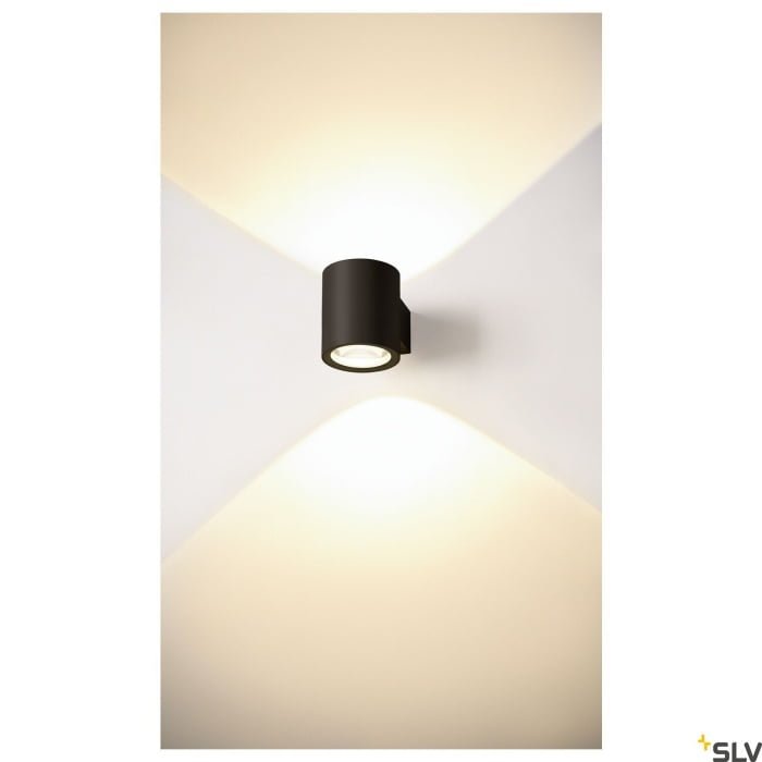 OCULUS UP/DOWN,  LED Wandaufbauleuchte schwarz 2000-3000K 5