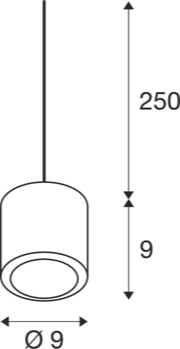 OCULUS,  LED Pendelleuchte single schwarz DIM-TO-WARM 2000-3000K 7