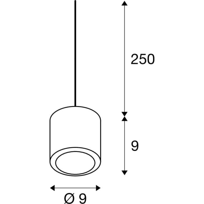 OCULUS,  LED Pendelleuchte single weiß DIM-TO-WARM 2000-3000K 5