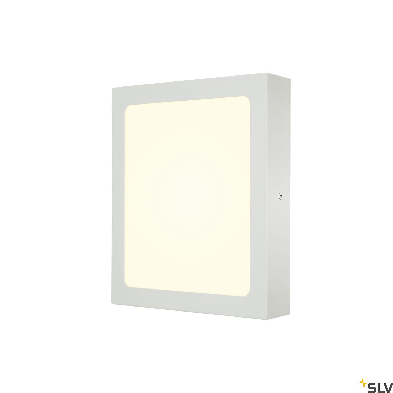 SENSER 24,  LED Wand- und Deckenaufbauleuchte eckig weiß 4000K 3