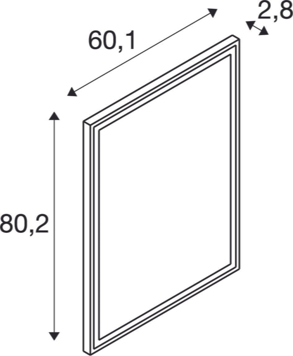 TRUKKO,  LED Wandaufbauleuchte eckig defog alu 6