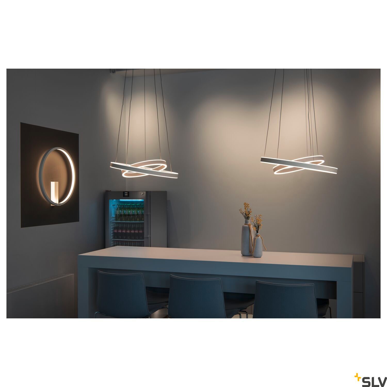 ONE DOUBLE,  LED Pendelleuchte weiß CCT switch 2700/3000K 6