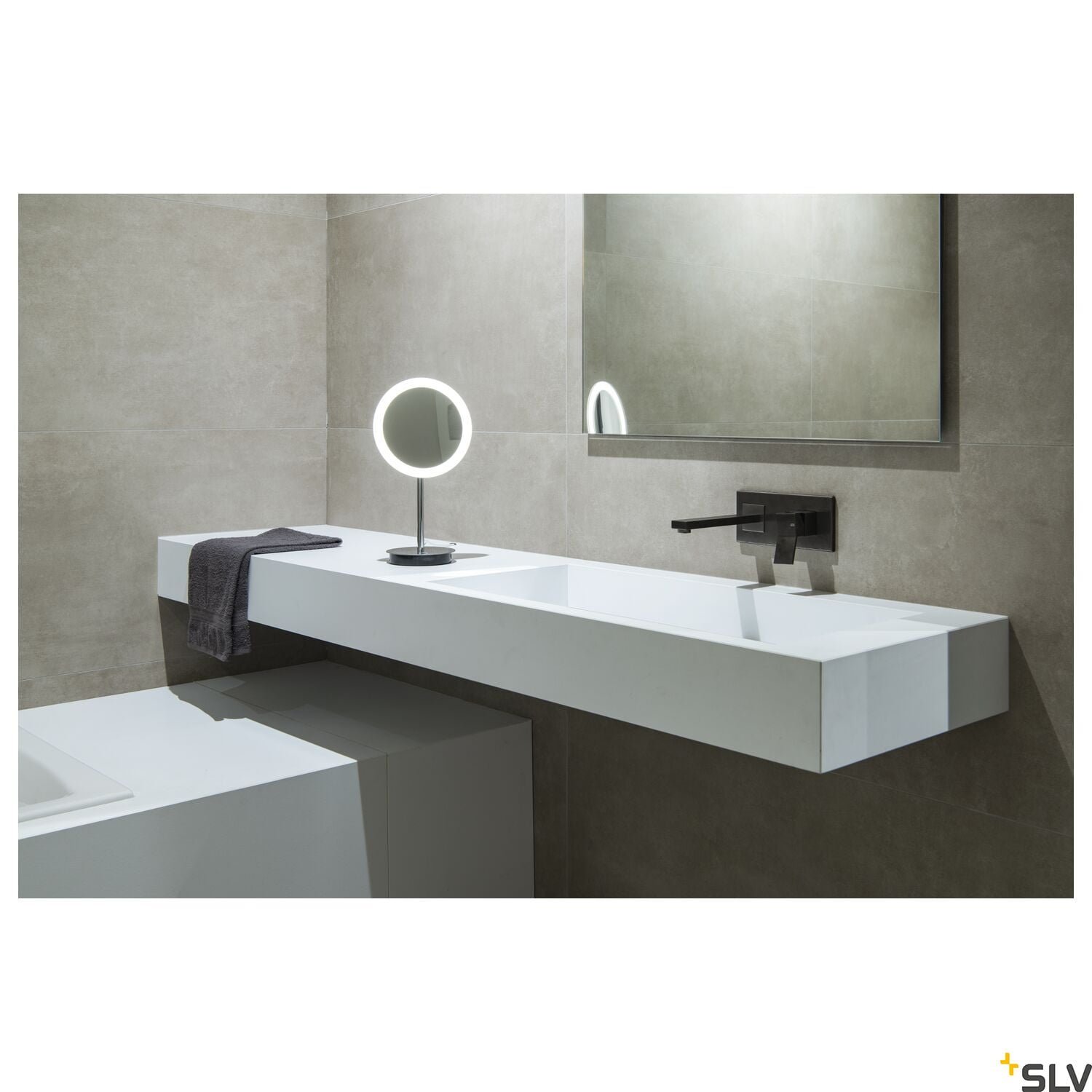 MAGANDA,  LED Tischleuchte chrom CCT switch 2700/3000/4000K 2