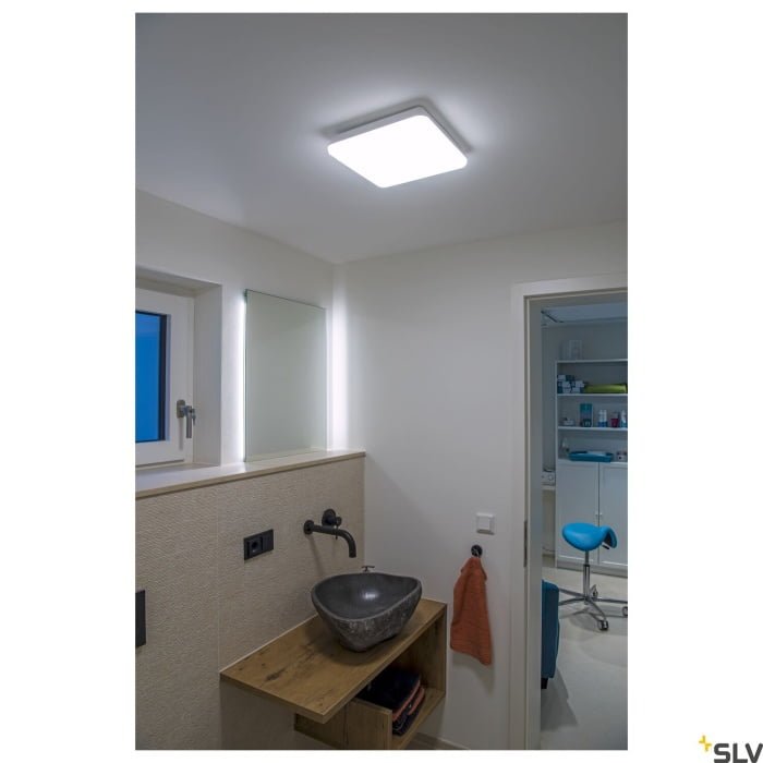 SIMA,  LED Wand- und Deckenaufbauleuchte weiß 3000K eckig dimmbar 4