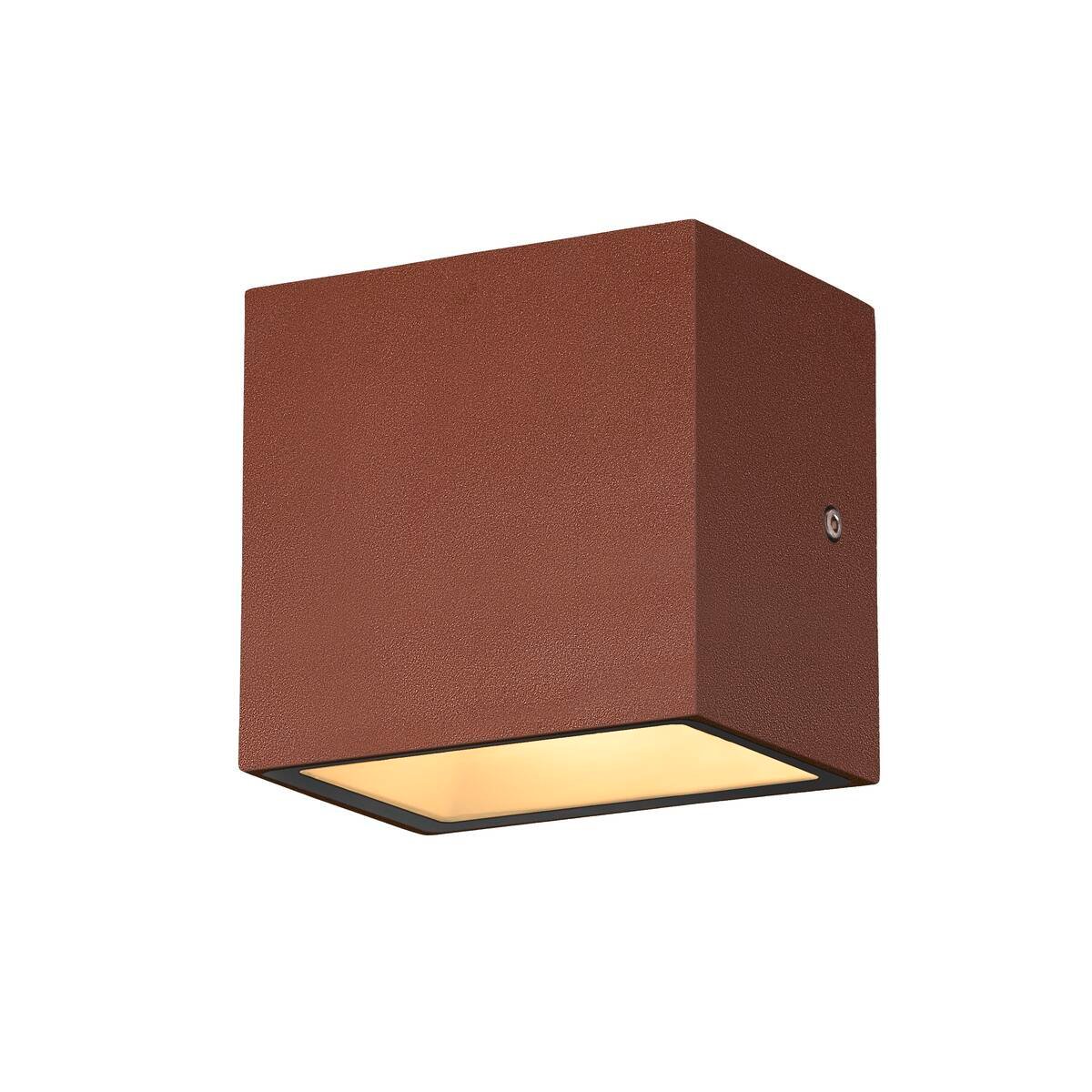 SITRA S WL SINGLE, LED  Wandaufbauleuchte, rost farbend,  CCT switch 3000/4000K 3