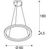 ONE 60, Pendelleuchte messing 24W 2700/3000K 130° 10