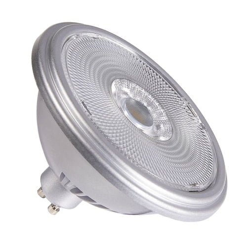 QPAR111 GU10, LED Leuchtmittel silber 12,5W 3000K CRI90 30°
