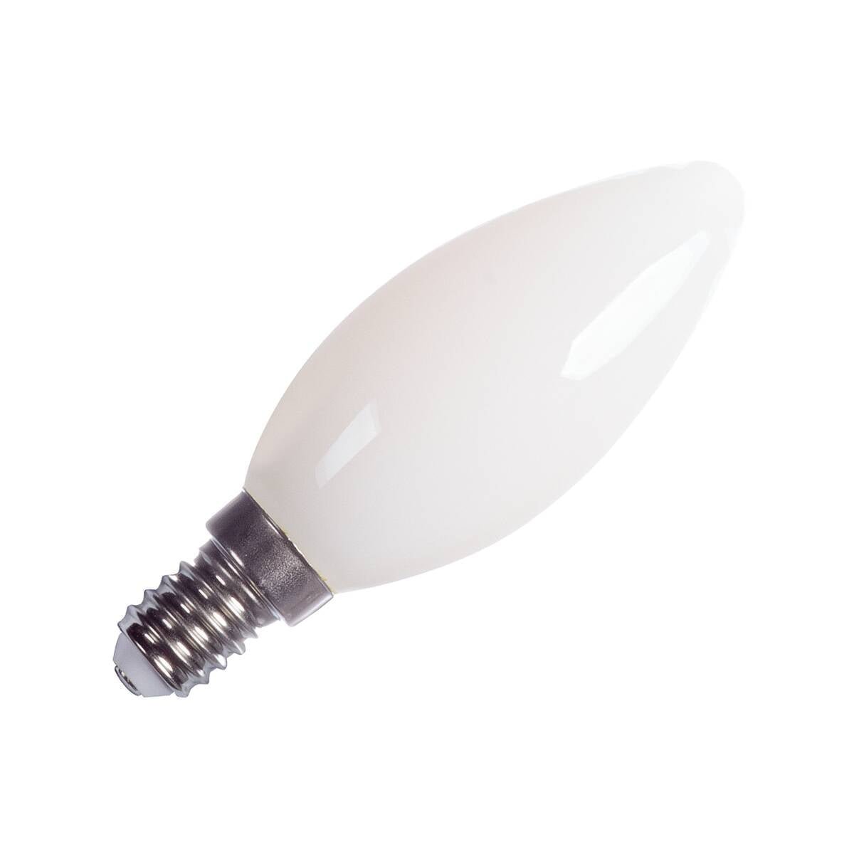 C35 E14, LED Leuchtmittel gefrosted 4,2W 2700K CRI90 320°