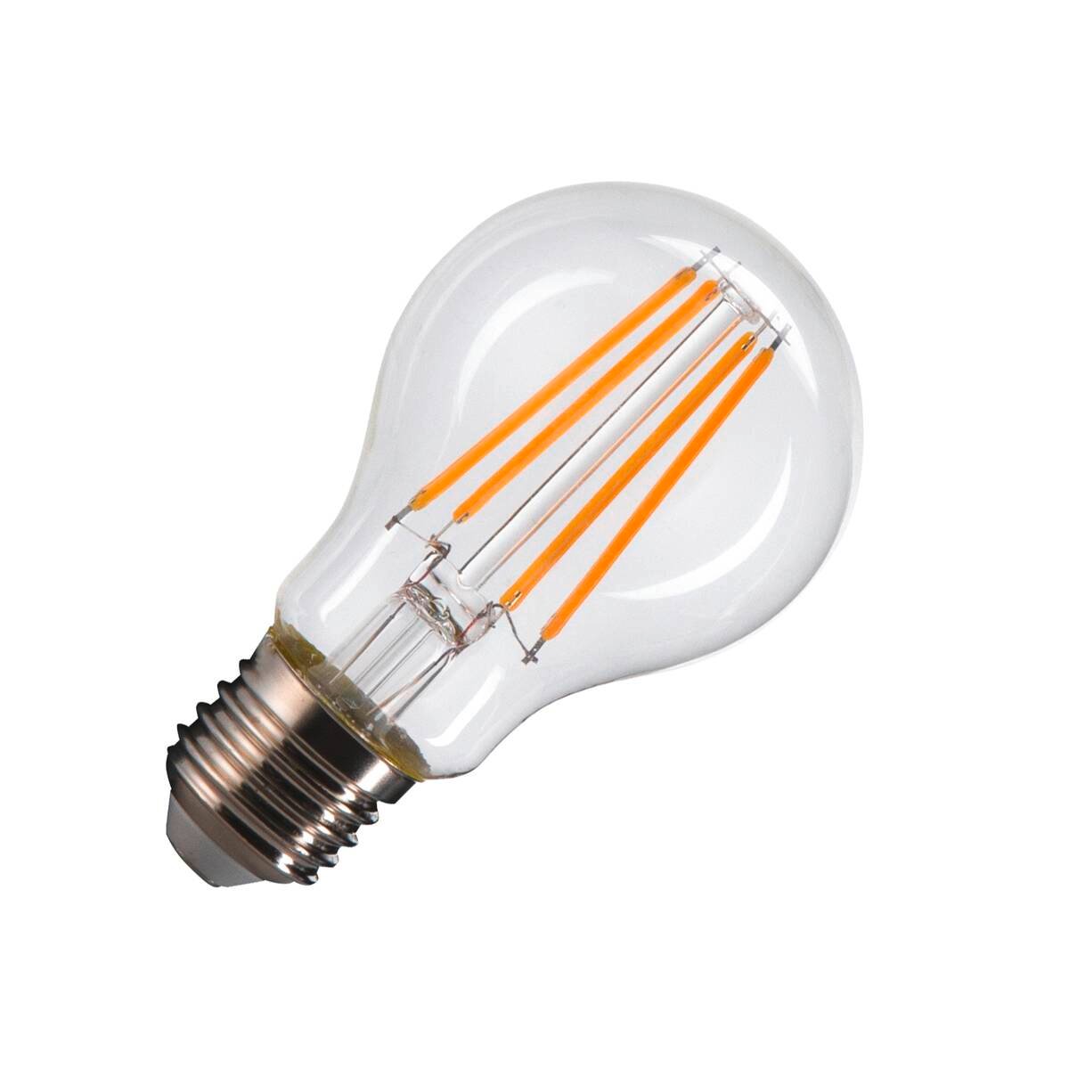 A60 E27, LED Leuchtmittel transparent 7,5W 2700K CRI90 320°