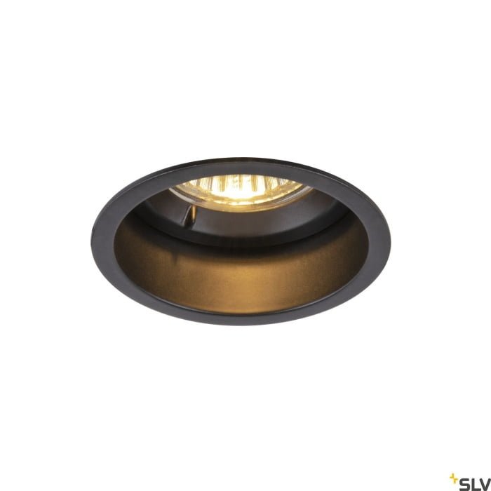 HORN, Deckeneinbauleuchte schwarz 25W blower door getestet GU10