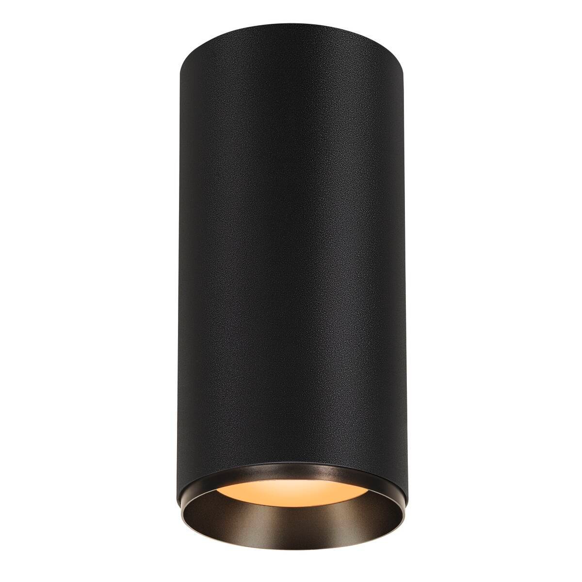 NUMINOS® XL PHASE, Deckenaufbauleuchte schwarz 36W 2700K 36°