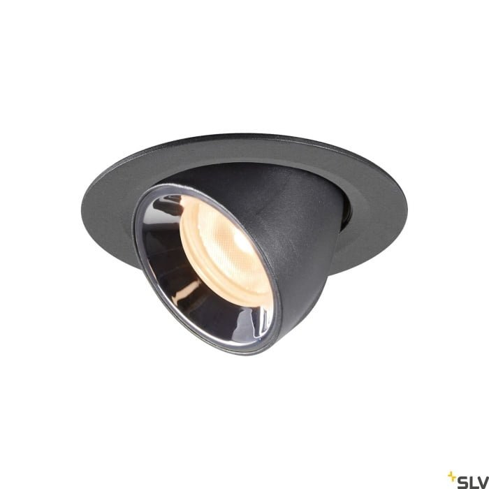 NUMINOS GIMBLE XS, Deckeneinbauleuchte schwarz / chrom 2700K 40°