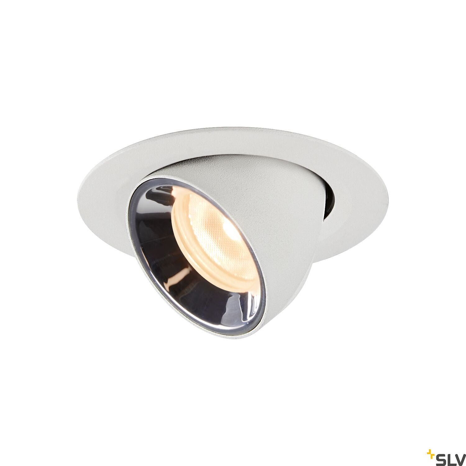 NUMINOS GIMBLE XS, Deckeneinbauleuchte weiß / chrom 2700K 40°