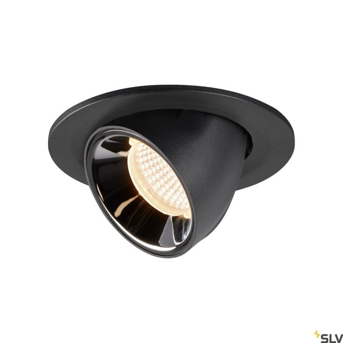 NUMINOS GIMBLE S, Deckeneinbauleuchte schwarz / chrom 2700K 40°