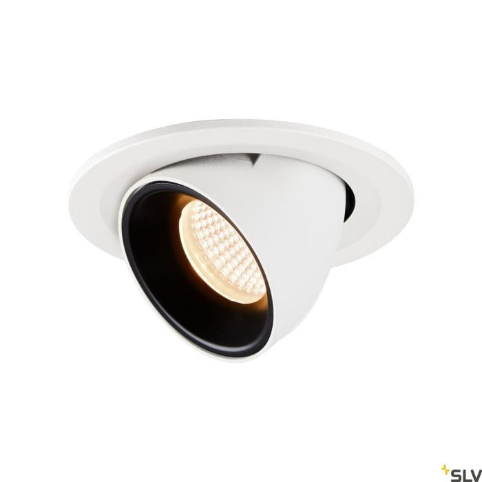 NUMINOS GIMBLE S, Deckeneinbauleuchte weiß / schwarz 2700K 40°