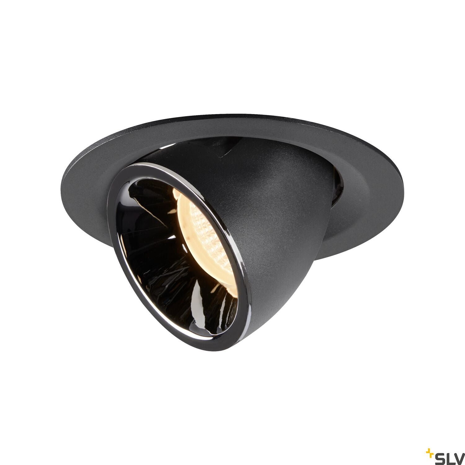 NUMINOS GIMBLE M, Deckeneinbauleuchte schwarz / chrom 2700K 40°