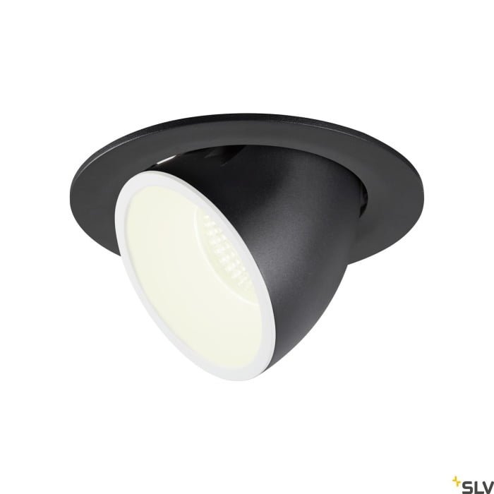 NUMINOS GIMBLE L, Deckeneinbauleuchte schwarz / weiß 4000K 40°