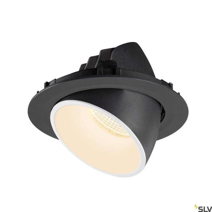 NUMINOS GIMBLE XL, Deckeneinbauleuchte schwarz / weiß 2700K 40° 3